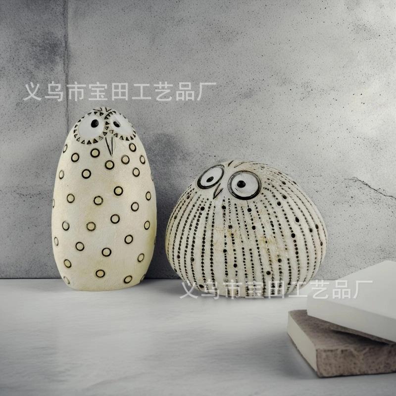 Owl Set, Statue Funny Owl Decorative Bird Art Resin Statue Ornament