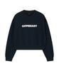 COVERNAT WOMAN Rope Cooper Logo Sweatshirt Navy