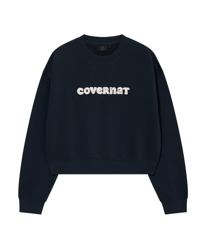COVERNAT WOMAN Rope Cooper Logo Sweatshirt Navy