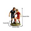 Father and Son Soccer Statue Family Scene Parent Child Football Figurine Detailed Craftsmanship