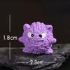 8pcs Cute Creative Little Furry Monster Animal Figure Model Doll House Resin DIY Decoration Desktop Car Ornaments Toys Gift