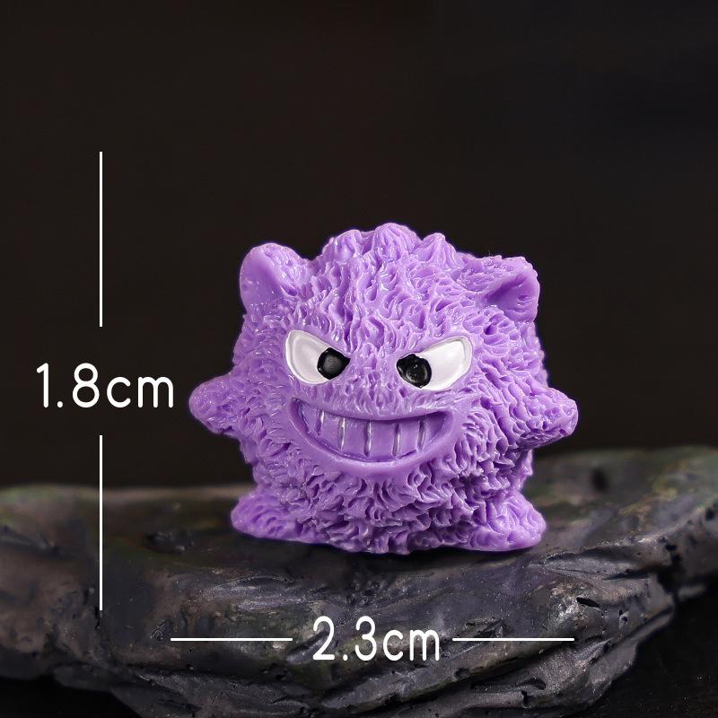 8pcs Cute Creative Little Furry Monster Animal Figure Model Doll House Resin DIY Decoration Desktop Car Ornaments Toys Gift