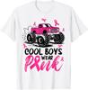 Monster Truck Cool Boys Wear Pink Breast Cancer Awareness T-Shirt Mens Womens Tees Top
