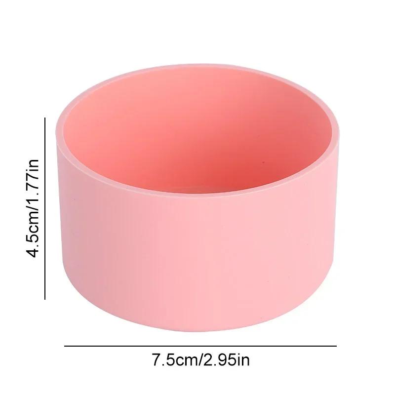 7.5cm Silicone Cup Bottom Sleeve Stainless Steel Thermos Glass Cup Anti-slip Cup 30oz Protective Bottle Boot Sleeve Sleeve