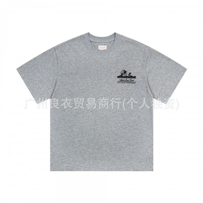 2026 Streetwear Loose Fit Cotton Tee With Graphic Print Men Women Youth Casual Wear