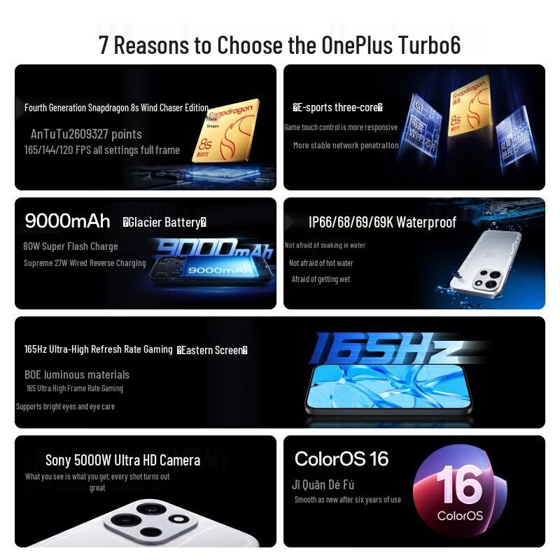 OnePlus Turbo 6 Smart Gaming Smartphone (CN version)