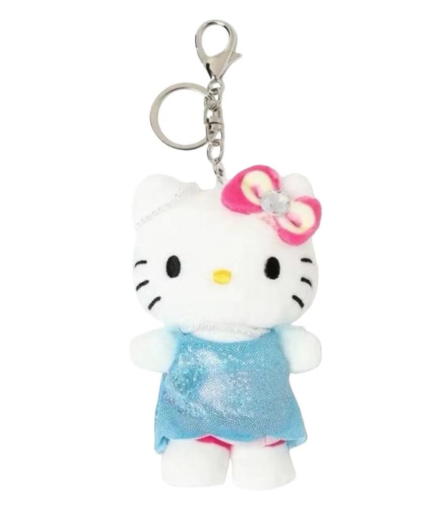 Cartoon JK Uniform Hello Kitty Gal Black Skin pink Leopard plush Doll Backpack Keychain Stuffed KT cat toys Pendant