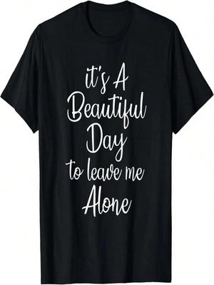 Het Is Een Mooie Dag Om Me Met Rust Te Laten Grappig Koppel T-shirt