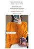 Women's Round Neck Long Sleeve Wool Cardigan - Hollow Jacquard Knit Sweater Jacket