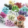 Mini Artificial Stamen Bud Bouquet Leaf Flower for Home Garden Wedding Car Corsage Decoration Box Crafts Supplies.