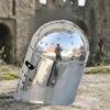 Crusader Knight Great Helm, Medieval Steel Polished Sugarloaf Helmet 14th Century Armor