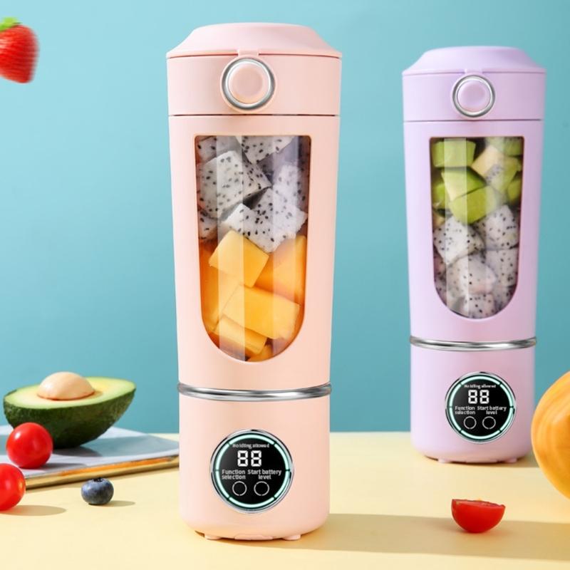 700ml Smoothie Blender Portable USB Rechargeable Juicer with High Speed Motor Mixing Cup for Protein Shakes and Juices