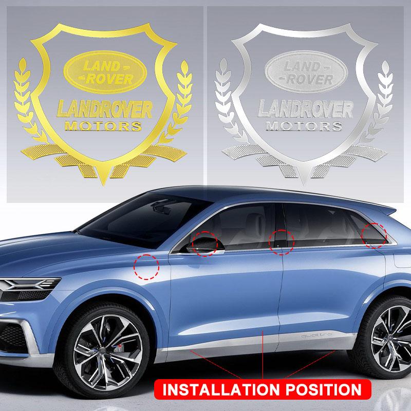 1Pcs Car Body 3D Stickers Wheat Ears Emblem Auto Decoration for Land Rover Range Rover Defender Freelander Discovery 1 2 3 Evoque Rover L322 L405