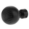 Unikt Design 28 mm Diameter Gardinstang Endestykker Svart og Hvit - -Hvit