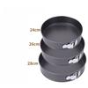 6 Size Carbon Steel Cakes Molds  Removable Bottom Round Mold Cake Baking Pans Non-Stick Cake Mould Kitchen Cake Tool Tray Set