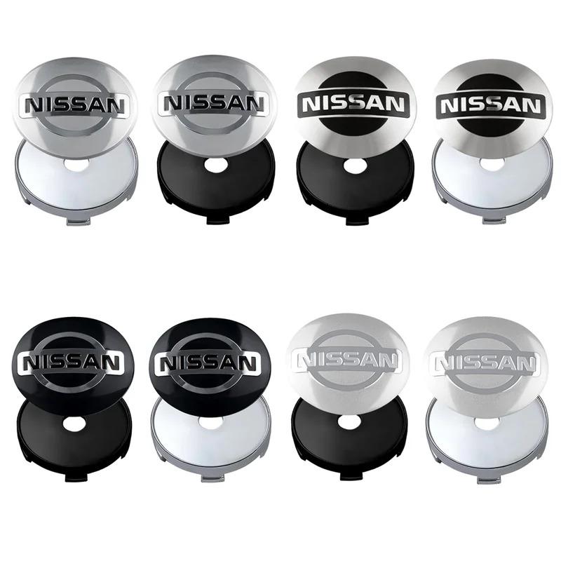 Für Nissan ArR44 Stück 54/56/60mm Auto Radnabenabdeckung Felgenabdeckung Emblem Aufkleber für Nissan Qashqai J11 J10 Juke Leaf NOTE X-trail T32 Tiida