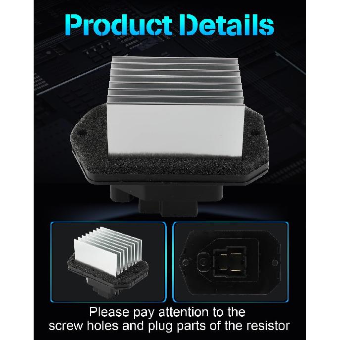 ECCPP AC Blower Motor Resistor Fit for 2005-2012 for Acura RL/2009-2014 for Acura TL/2010-2013 for ZDX/2011-2017 for Honda Odyssey/2006-2014 for