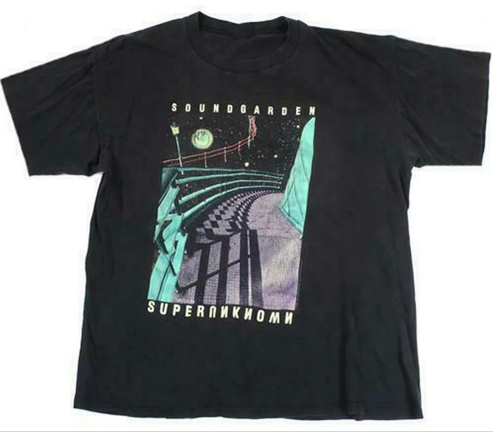 Футболка Soundgarden Superunknown Chris Cornell Черная с коротким рукавом Унисекс S-4XL Унисекс Футболка M