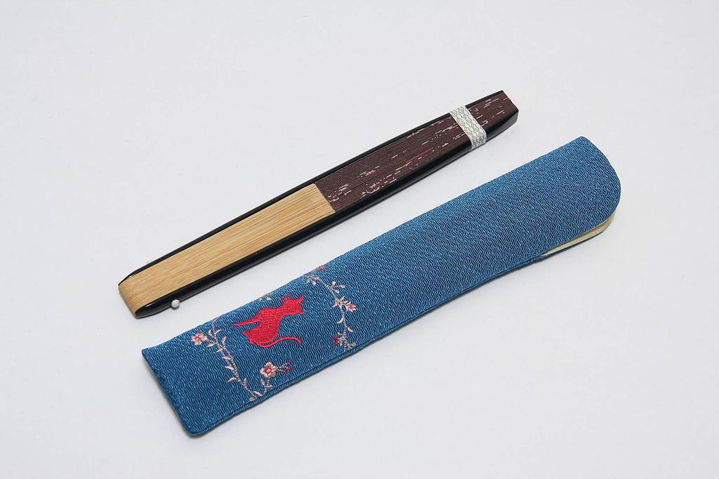 Faltfächer mit Lüfter Geschenk Hergestellt in Cat Pink [Hasegawa] Damenetui, Schachtel, Japan, Design,