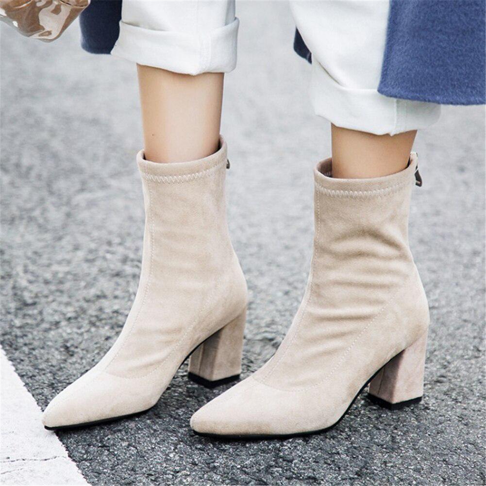 beige sock bootie