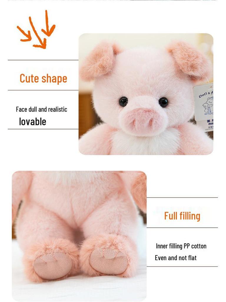 Adorable Pig and Fox Plush Doll Collection: Soft Animal Cushions and Figures