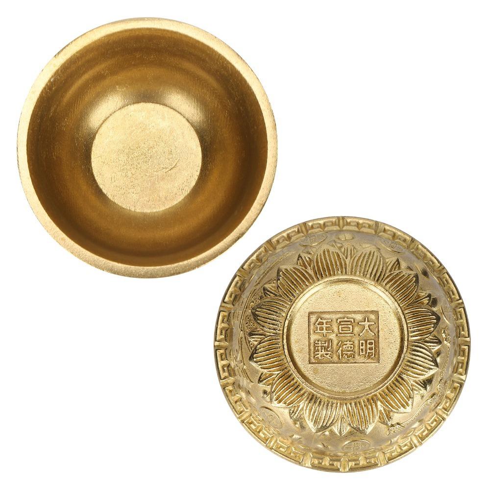 Brass Cornucopia Bowl Classic Embossed Wealth Prosperity Bowl  Wealth Abundance Gift
