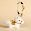 Year of The Horse Plush Keychain Cute Zodiac Animal Charm for Bag Purse Backpack Soft Stuffed Toy Lucky Gift for Friends Family