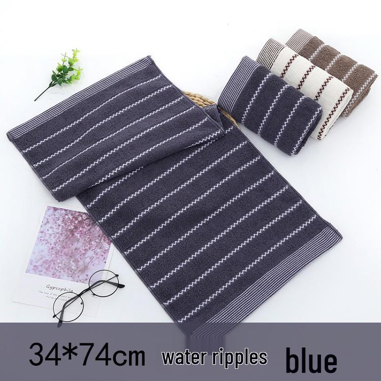 Embroidered Soft Cotton Face Towel - Thick, Absorbent, and Quick-Drying