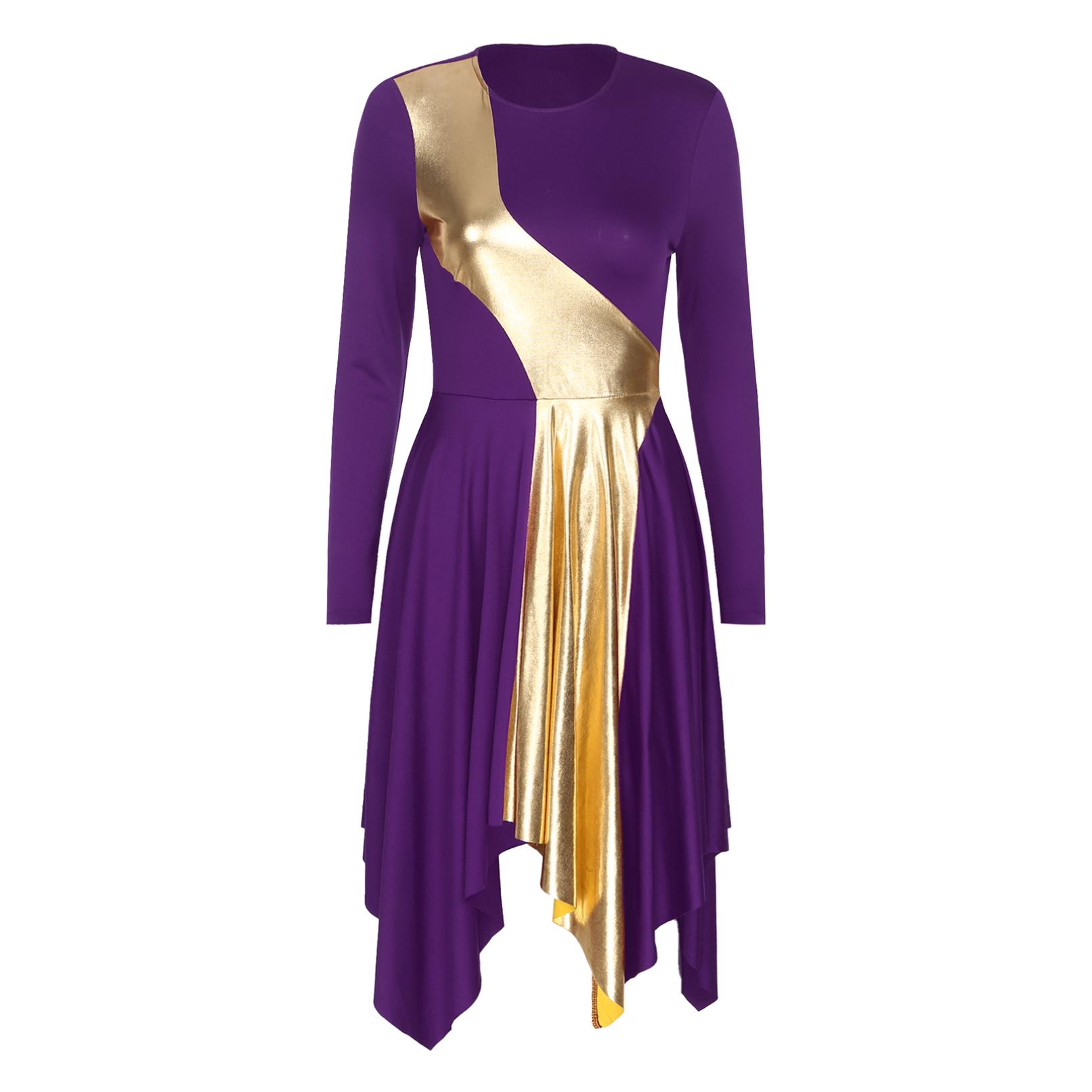 Choir Praise Team Attire Women's Color Block Asymmetrical Liturgical Praise Dance Dress - Sleeveless Midi Worship Costume Worship Dance Attire For Sale Choir Praise Team Attire Women's Color Block Asymmetrical Liturgical Praise Dance Dress - Sleeveless Midi Worship Costume Worship Dance Attire For Sale