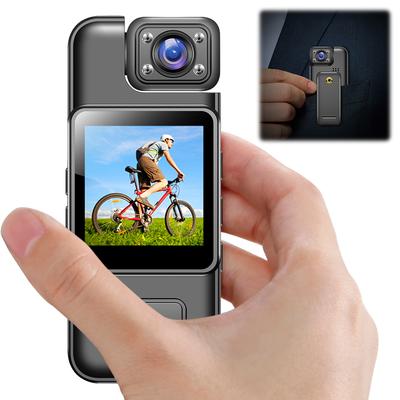 Body Camera 4K Portable Small Personal Camcorder with Audio and Video Recording Action Camera for Traveling Cycling Vlogging