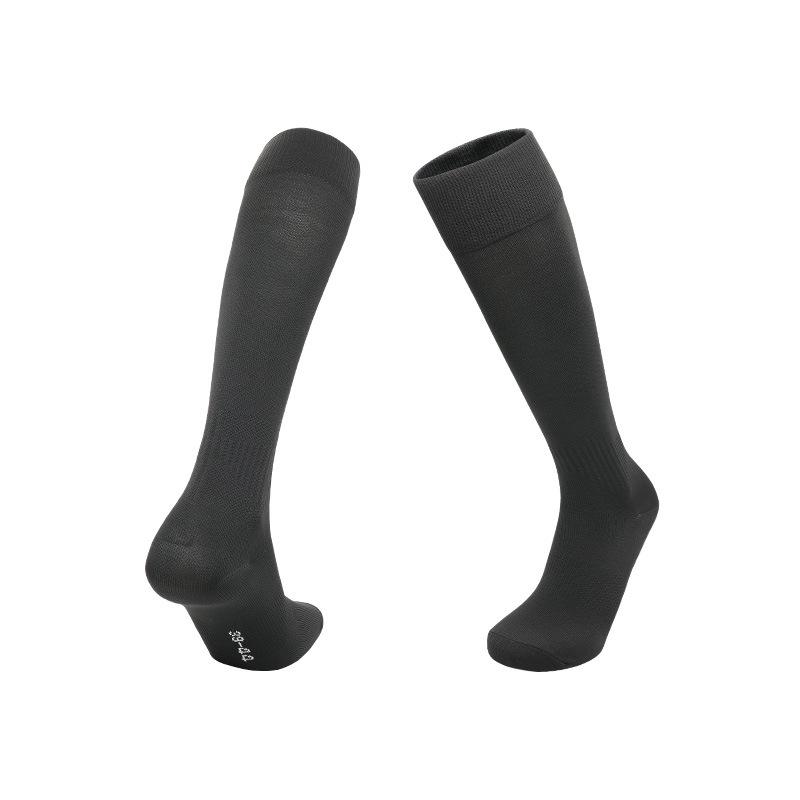 Summer Thin Solid Color Football Socks Adult Sweat-Absorbing And Breathable White Stockings Men'S Non-Slip Sports High Socks