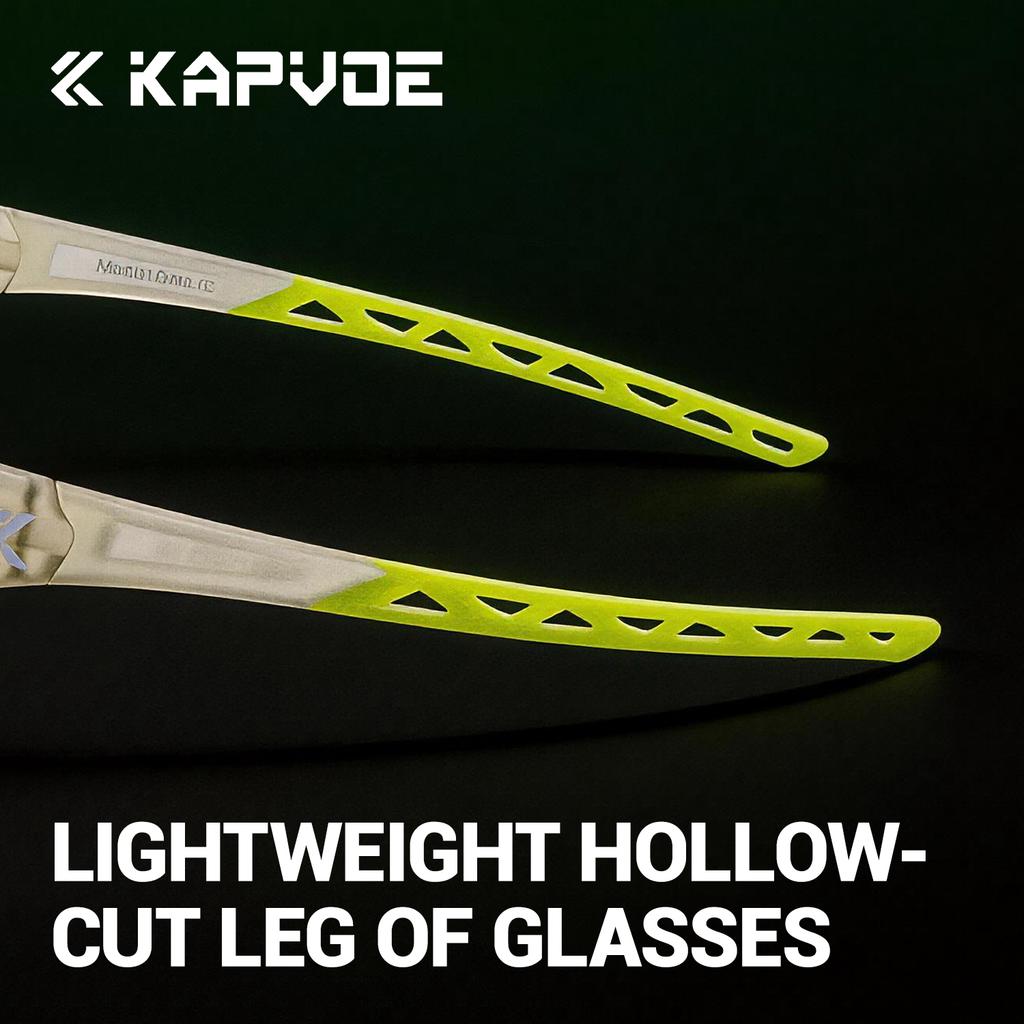 Kapvoe Fashion Sunglasses for Men Cycling Red Photochromic Cycling Glasses Mountain Bicycle Goggles Hiking Eyewear Sports MTB