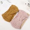 Fashion Candy Color Soft Elastic Knitted Headband Hair Accessories Wide Hairband Thick