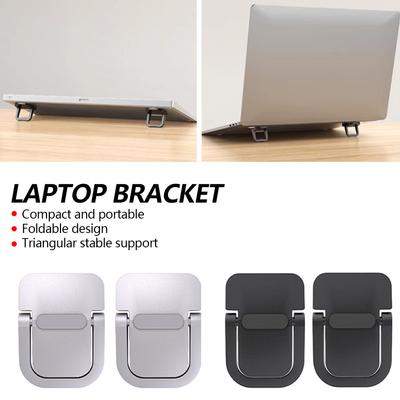 2Pcs Adjustable Folding Laptop Stand Legs Ultra-thin Portable Support Cooling Holder Feet Invisible Bracket For Macbook Laptops