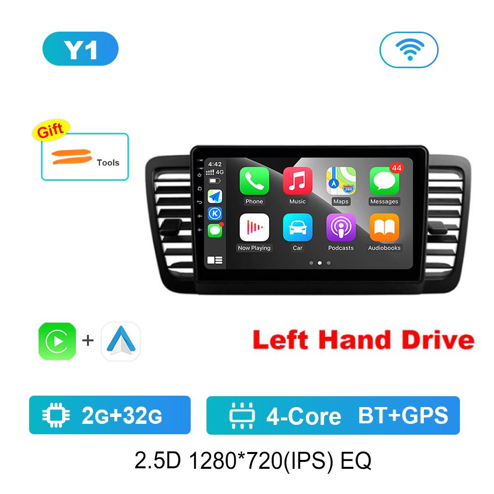 

Левый руль для Subaru Outback 3 Legacy 4 2003 - 2009 WiFi Автомобильный видео мультимедийный плеер GPS Навигация BT Операционная система Android 4G IPS Экран