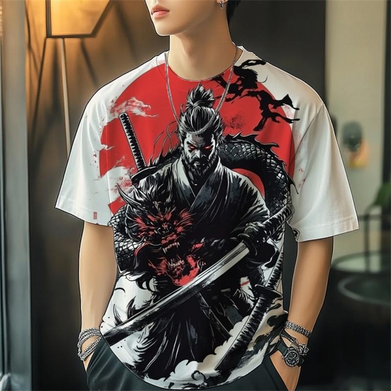 Trendy T Shirts For Men Summer Fashion Streetwear 3D Printed T-shirts Cool Oversized Harajuku Tees Tops