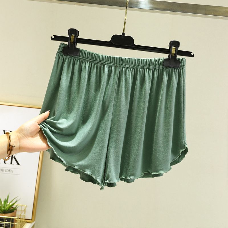 

Женские летние шорты, свободные повседневные модальные пижамные брюки, с высокой посадкой, стройнящие, свободные брюки, тонкие брюки для атлежера, повседневные брюки для йоги Matcha Green L (Recommendation 50.00 kg-60.00 kg