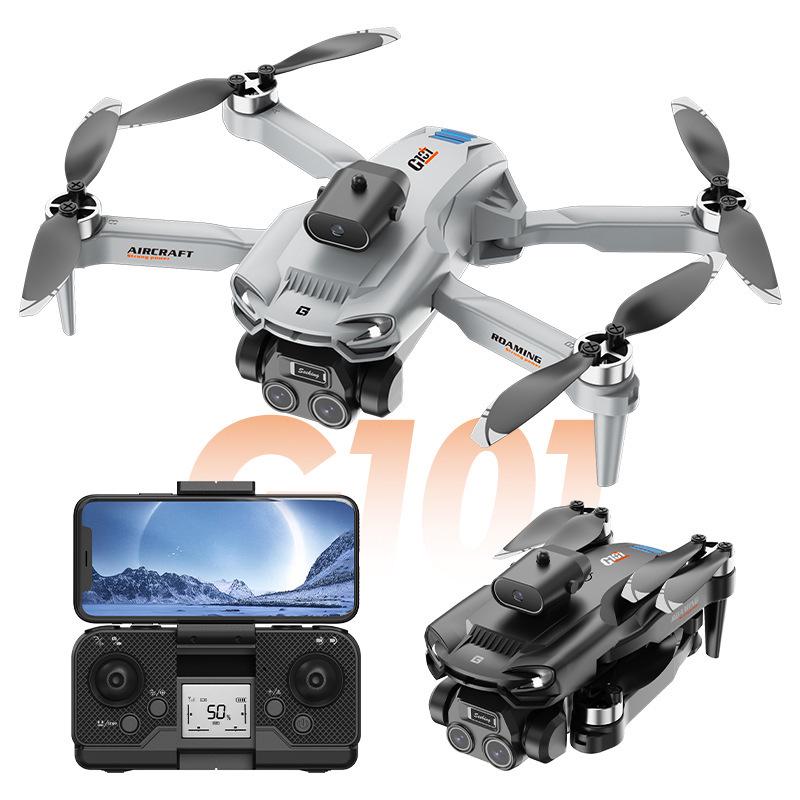 8K HD Mini Foldable Drone: Long Battery Life, Brushless Quadcopter & Large Screen Remote
