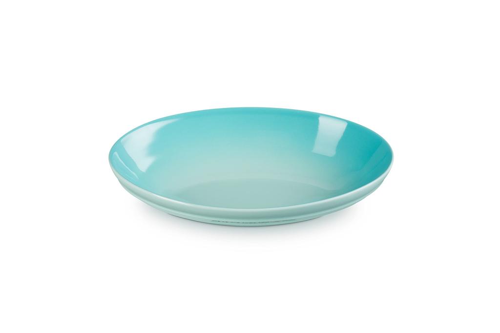 Le Creuset 23cm Oval Deep Dish, Cool Mint, Heat and Cold Resistant, Microwave, Oven, and Dishwasher Safe [Official Japanese Product]