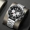 Steel Belt Silicone Belt Business Men'S Sports Luminous Watch 2226