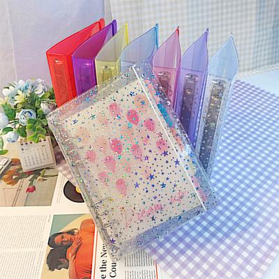 Glitzernde Gelee-Farbe A5 Ordner Po Sammelbuch & Tagebuch Bindungen Notizbuch Agenda Organizer Planer Schulbedarf