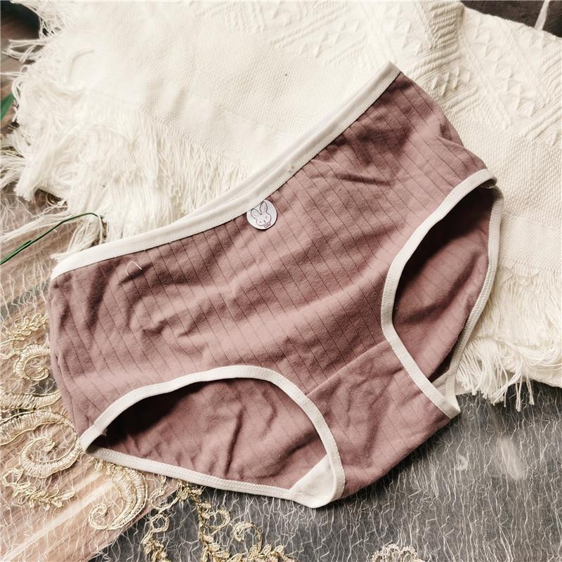 

Удобное милое нижнее белье с мультяшным темным принтом и завернутыми краями, трусы с низкой посадкой, женские трусики One Size