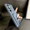 Solid Color Matte Soft TPU+Hard PC Wallet Card Slot Bracket Phone Case For Samsung S25 S24 S23 S26 Ultra Plus FE A56 A55 A54 A36