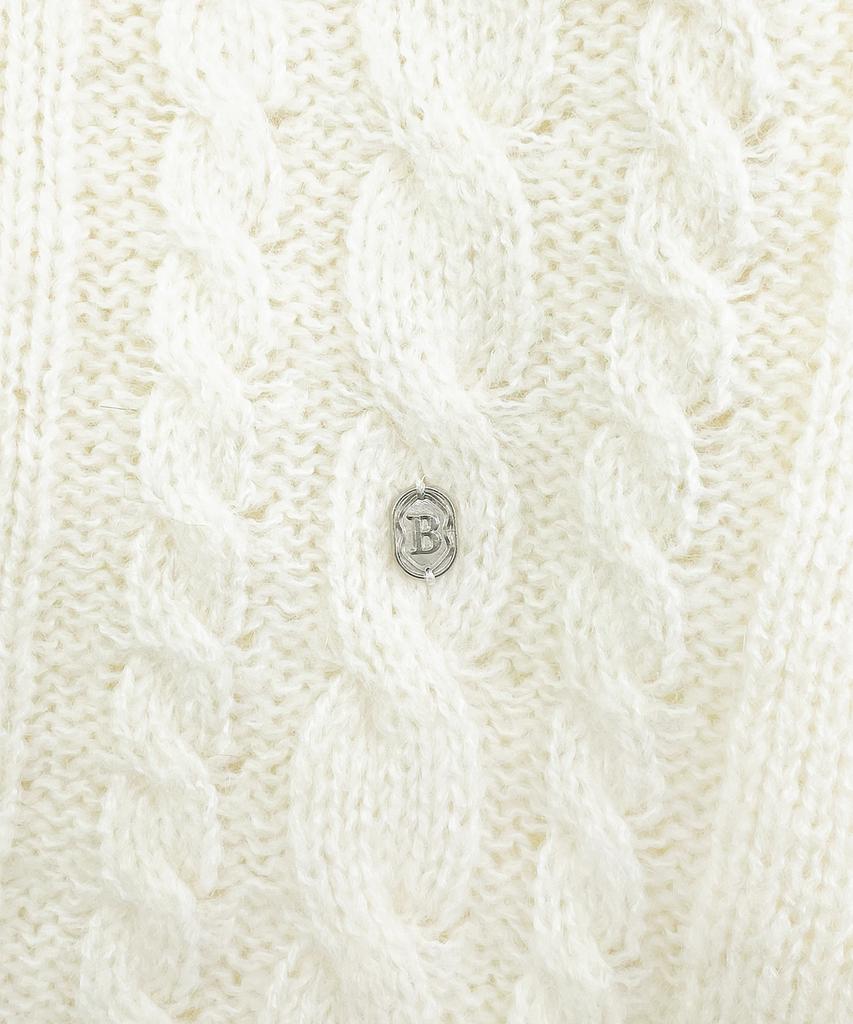Sseomweeobeoteo Some Cable Long Sleeve Knit - Ivory