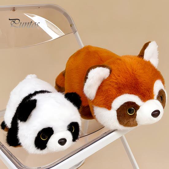 

Двусторонняя плюшевая игрушка панда, трансформируемая красная панда, плюшевая кукла-подушка, украшение для дома, офиса, спальни, детей, взрослых, Рождества, дня рождения 15cm