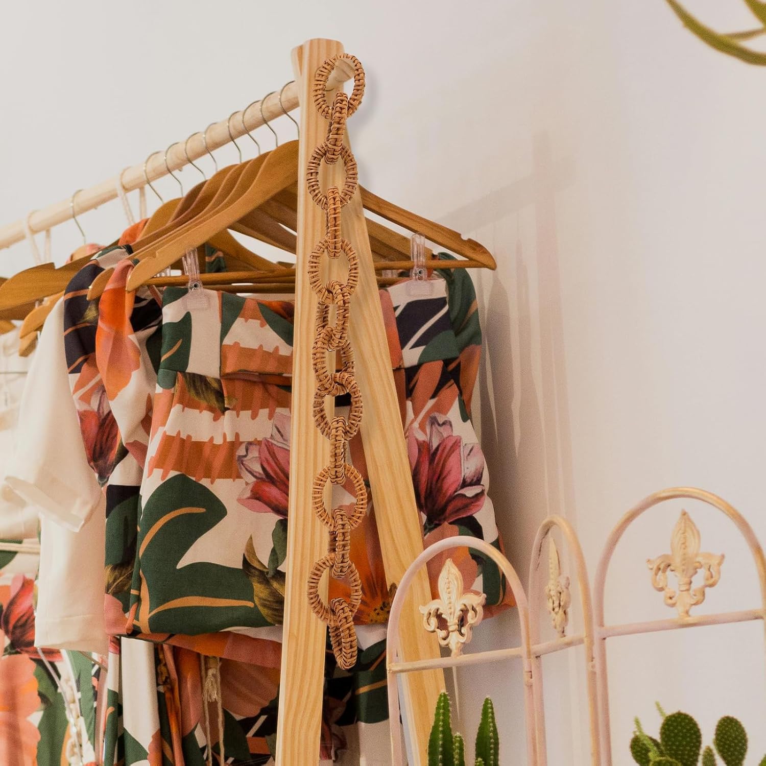 DECHOUS Рустикальный Бохо Декор из Звеньев Цепи для Кофейного Столика, Стиль Фермерского Дома, 17 Дюймов