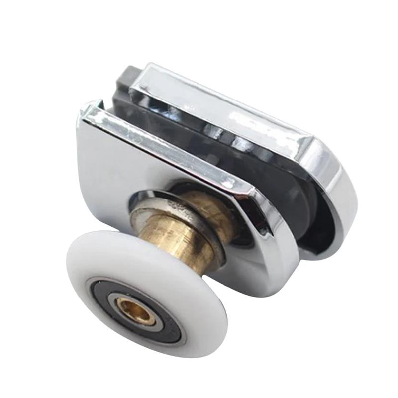 New Bathroom Door Rollers Home Pulley Wheels Glass Sliding Aluminum Shower Room Cabin Replacement Doors Accessories