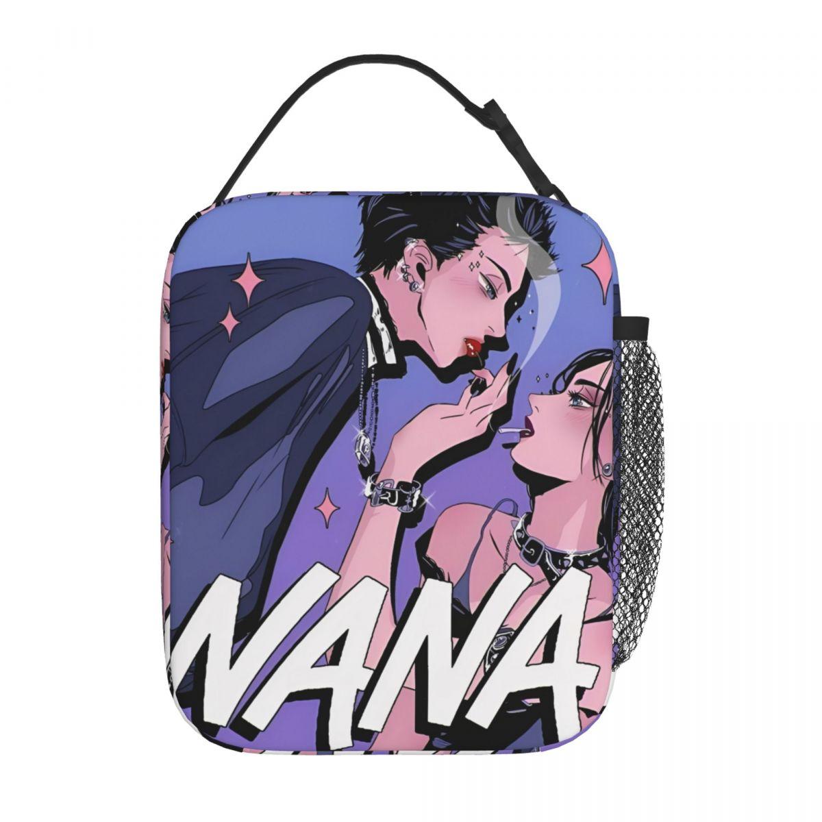 Nana Osaki Comics Insulated Lunch Bag Large Reusable Thermal Bag Lunch Box Tote School Picnic Food Bag One Size