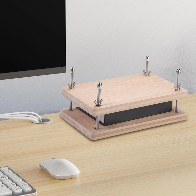 Portable Book Binding Press Wooden Book Binding Kit With Nut Manual Bookbinding Supplies For Students, Teachers, School