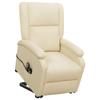 Day and Night - Day and Night Liftable Massage Chair Cream Synthetic Leather
